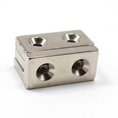 Industrial Magnet [LYC] Block Permanent Neodymium Magnet With Countersunk Hole NdFeB Magnet With Hole