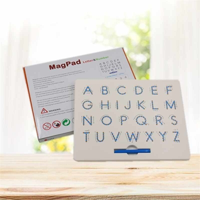Eco-friendly Material A to Z Capital Letters Magpad Drawing Board Magnetic Early Educational Toys Magnet Board