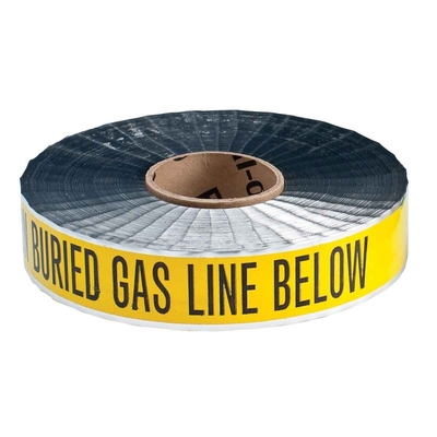 OPP/AL/PE or PET/AL/PE underground metal warning device detectable magnetic locating tape