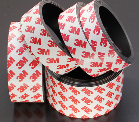Industrial Magnet Magnet With 3-M Adhesive Tape, AGV Tesa Lem Untuk Magnet Tape Strip Anisotropic Flexible Rubber
