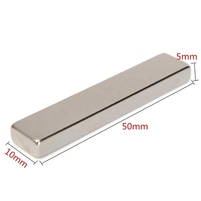Industrial magnet N50 50x10x5mm or custom size power strong rare earth neodymium block magnet bar