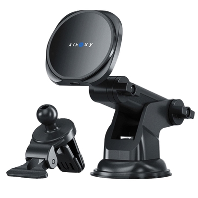 3-In-1 15W Fast Magnetic Car Charger With Air Vent Suction Mount For Iphone 12 Series Mag-sa
